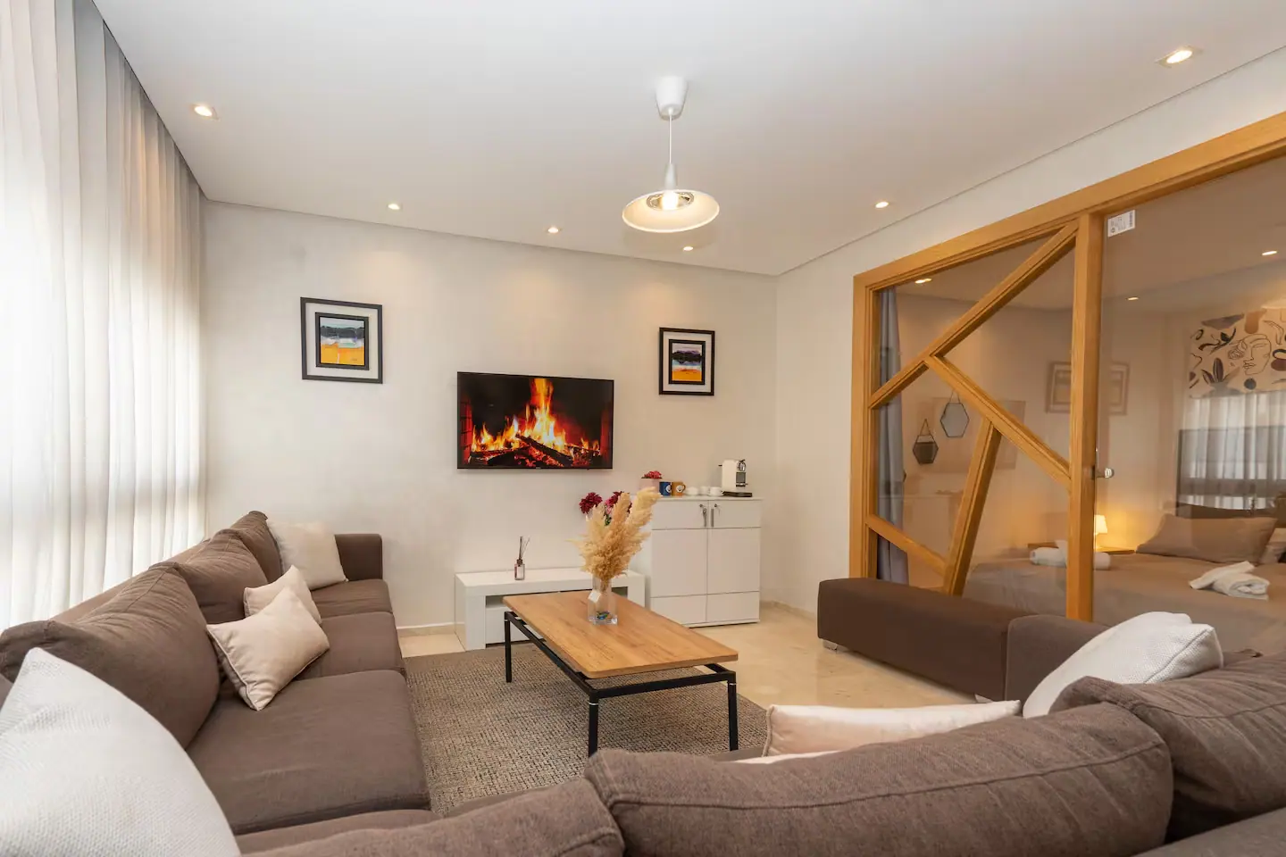 Appartement une chambre géré par un membre du réseau dans le quartier de Racine à Casablanca