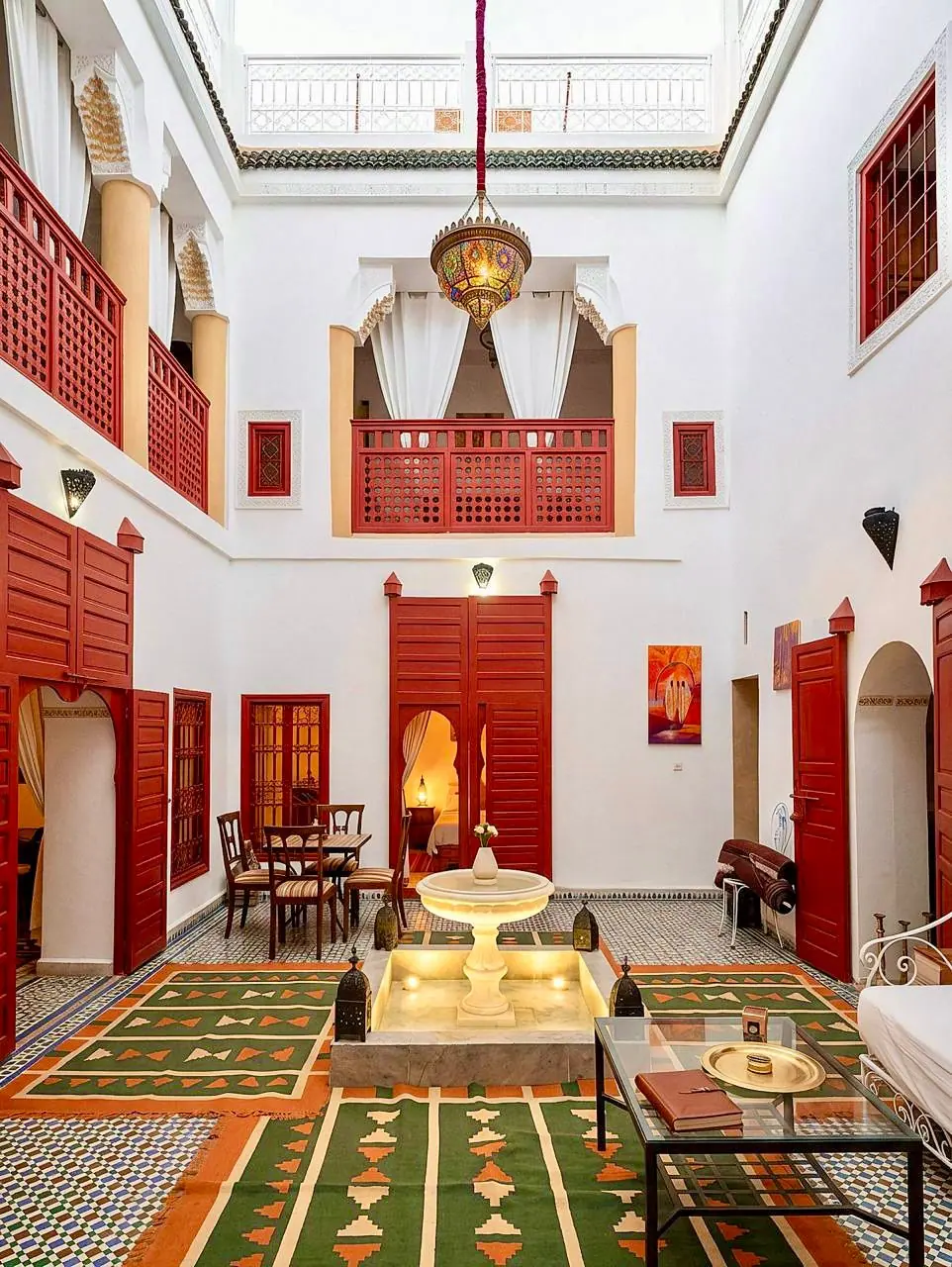 Riad avec patio et hammam géré par un membre du réseau dans la médina de Marrakech