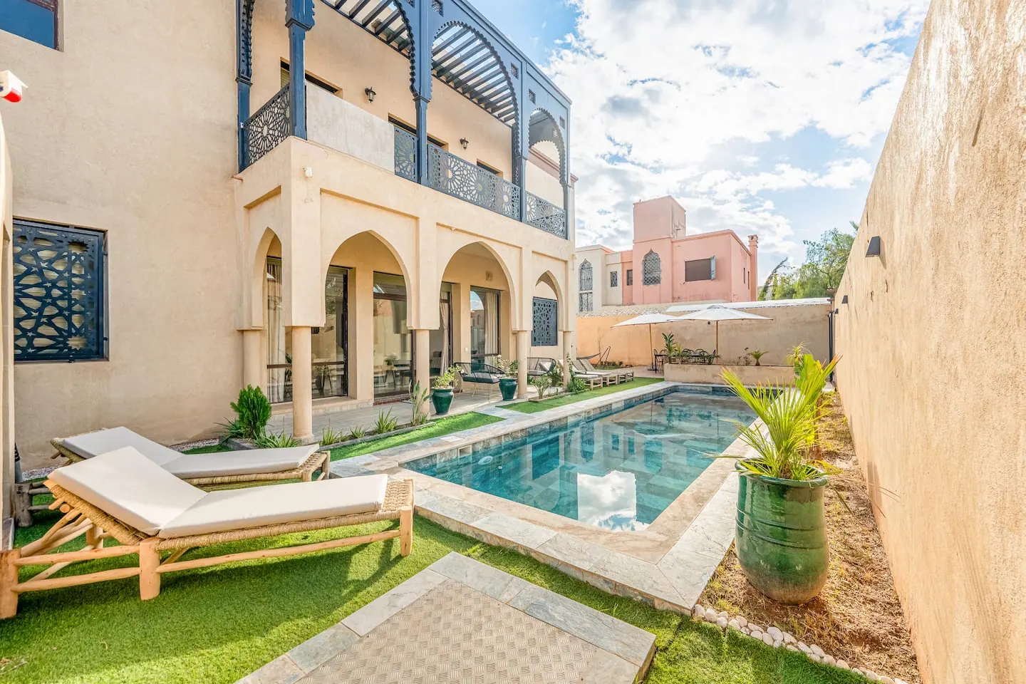 Villa Rêve Andalou (piscine et balcon) · Route de Targa, Marrakesh-Safi Marrakech