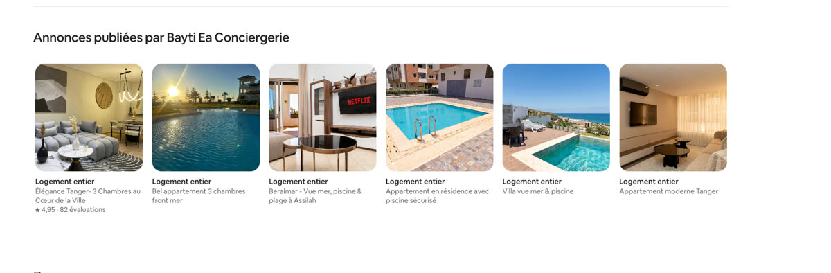 Annonces Airbnb de Ibtissam