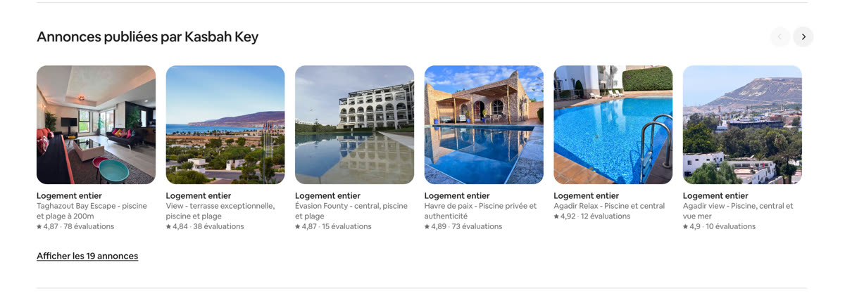 Annonces Airbnb de Omar Aadraoui