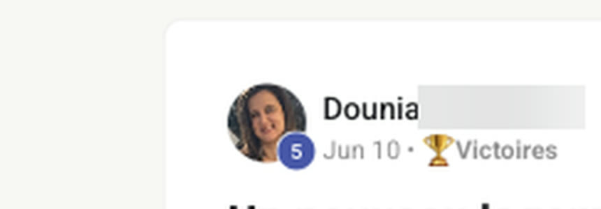 Message d'un membre qui annonce sa signature